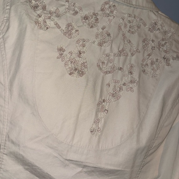 Coldwater Creek Cream Embroidered Blazer - Picture 3 of 8